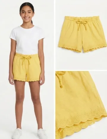 Pantaloni scurti Zara, galben