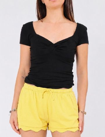 Pantaloni scurti Zara, galben