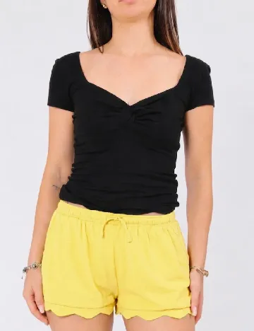 Pantaloni scurti Zara, galben