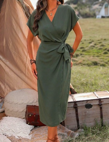 Rochie medie SHEIN, verde