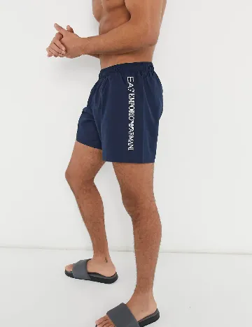 Short de baie Emporio Armani, bleumarin