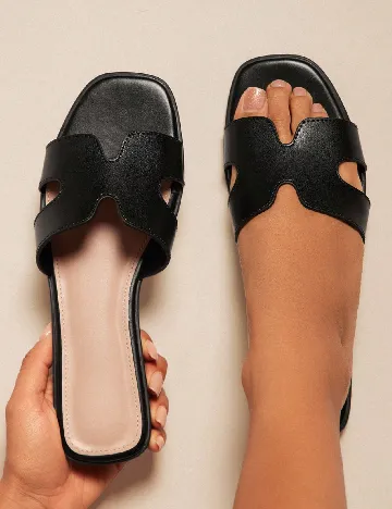 Slapi SHEIN, negru