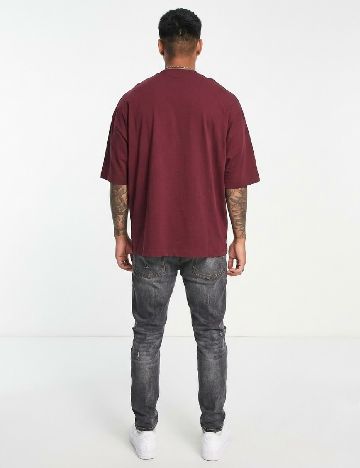 Tricou Oversize ASOS, visiniu