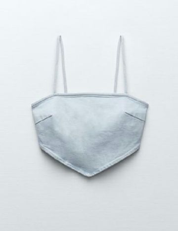 Top Zara, albastru