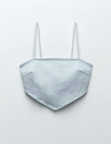 Top Zara, albastru