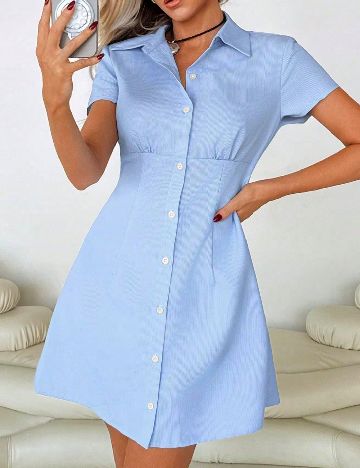 Rochie scurta SHEIN, albastru