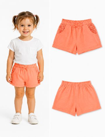 Pantaloni scurti Zara, corai