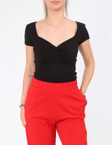 Pantaloni Zara, rosu