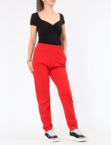 Pantaloni Zara, rosu