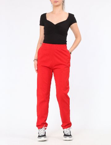 Pantaloni Zara, rosu