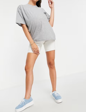 Pantaloni scurti Asos Maternity, alb