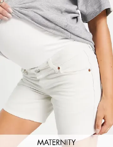Pantaloni scurti Asos Maternity, alb