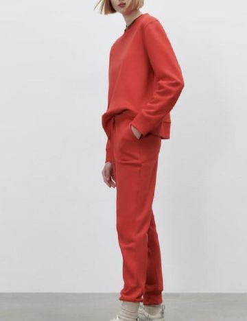 Pantaloni Zara, rosu