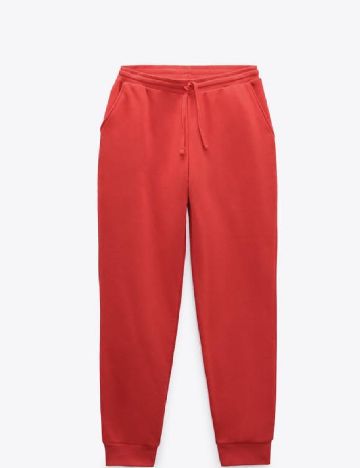 Pantaloni Zara, rosu