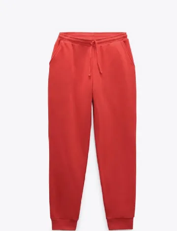 Pantaloni Zara, rosu