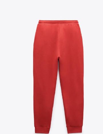 Pantaloni Zara, rosu
