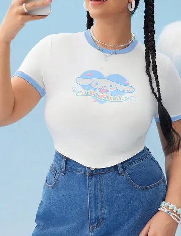 Top SHEIN CURVE, alb