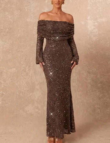 Rochie lunga SHEIN, maro
