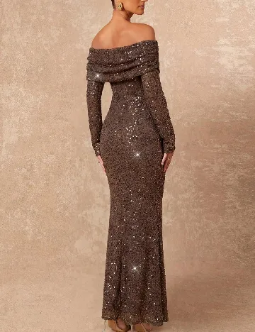 Rochie lunga SHEIN, maro