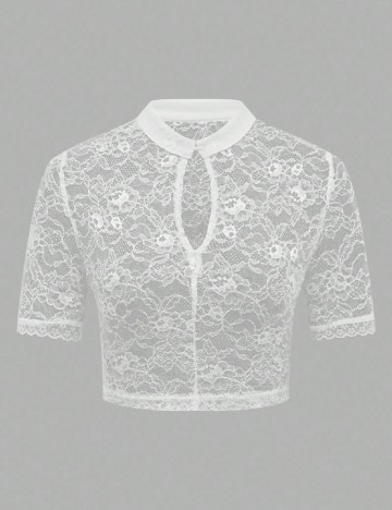 Top SHEIN, alb