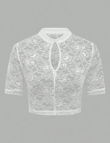 Top SHEIN, alb