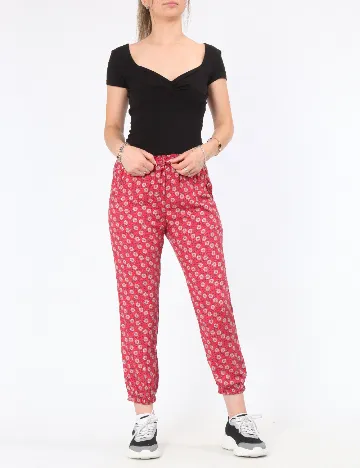 Pantaloni Zara, rosu