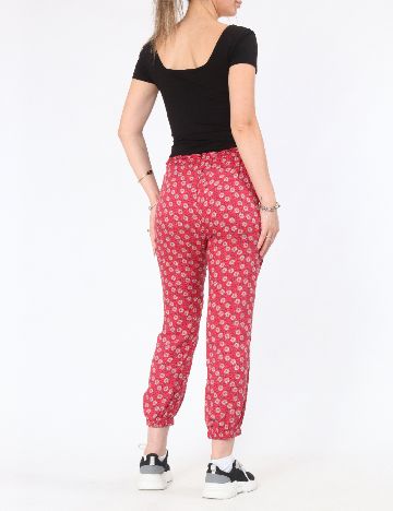 Pantaloni Zara, rosu