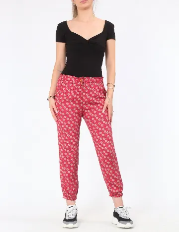 Pantaloni Zara, rosu