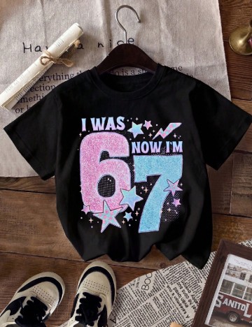 Tricou Shein Kids, negru