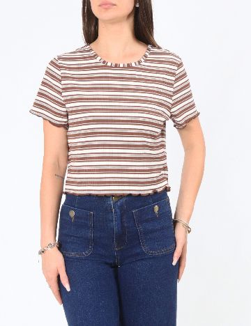 Top ASOS, alb/maro