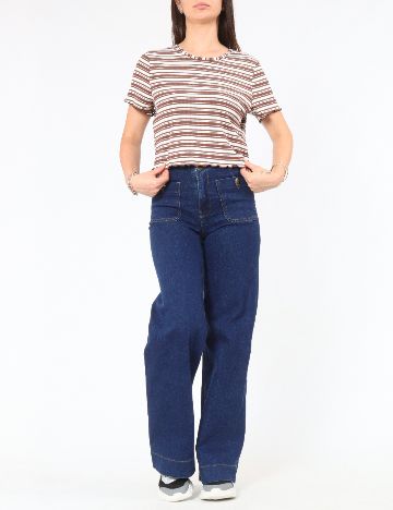 Top ASOS, alb/maro