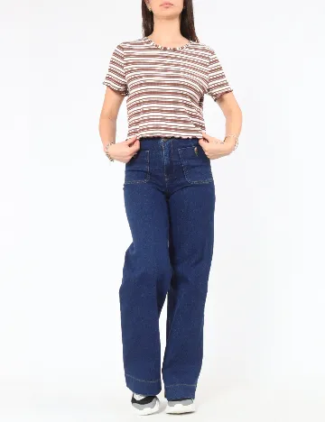 Top ASOS, alb/maro