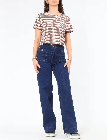 Top ASOS, alb/maro