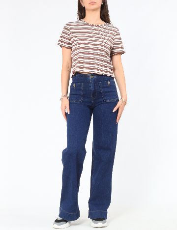 Top ASOS, alb/maro