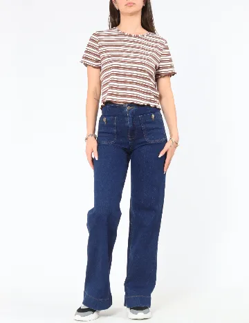 Top ASOS, alb/maro