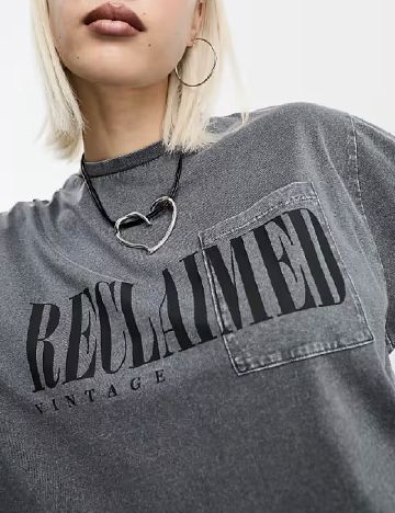 Tricou Reclaimed Vintage, gri