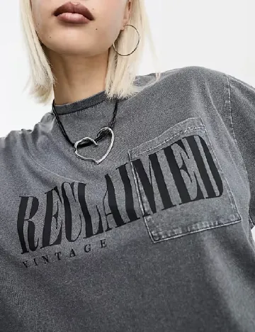 Tricou Reclaimed Vintage, gri