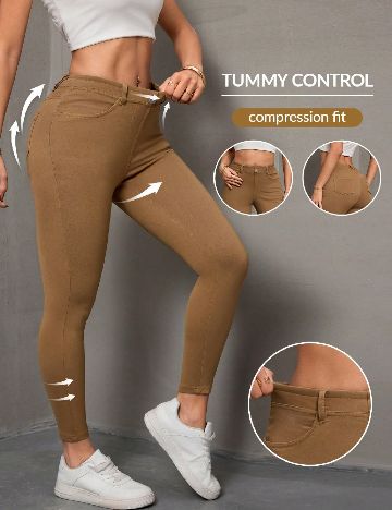 Pantaloni SHEIN, maro