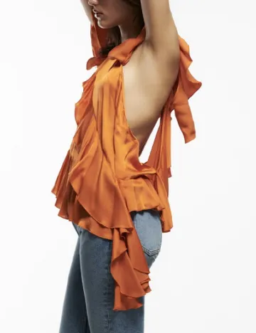 Bluza Zara, portocaliu