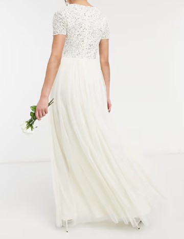Rochie lunga Maya Deluxe, alb