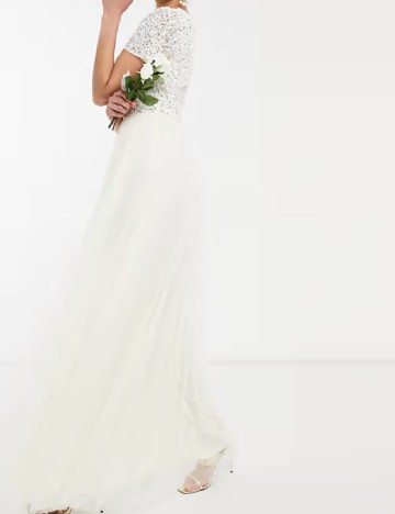 Rochie lunga Maya Deluxe, alb