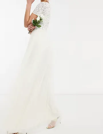 Rochie lunga Maya Deluxe, alb