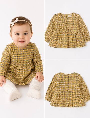Bluza Zara, galben/gri