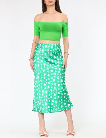 Fusta Miss Selfridge, verde