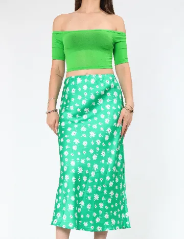 Fusta Miss Selfridge, verde