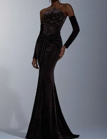 Rochie lunga SHEIN, maro