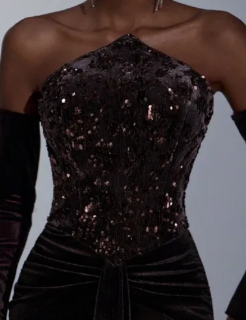 Rochie lunga SHEIN, maro