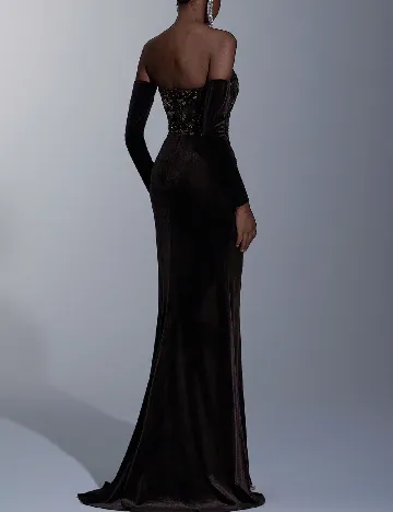 Rochie lunga SHEIN, maro