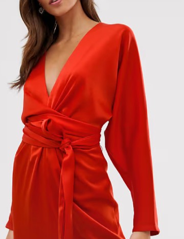 Rochie medie ASOS, rosu