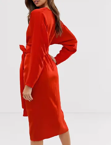 Rochie medie ASOS, rosu